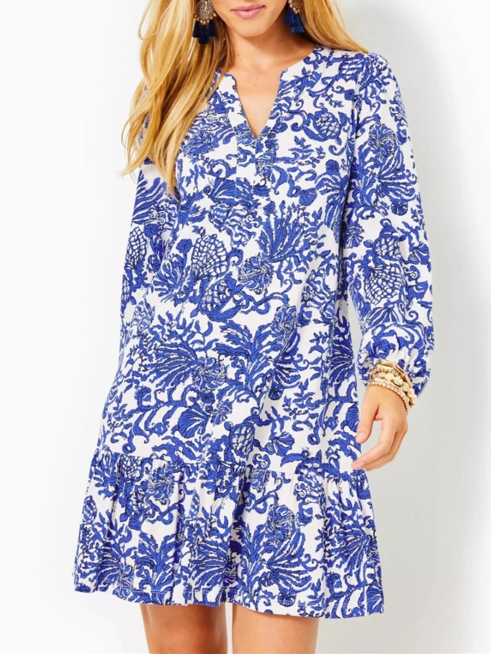 NWOT Lilly Pulitzer Sz XL Alyssa A-Line Cotton Dress Deeper Coconut Ride With Me